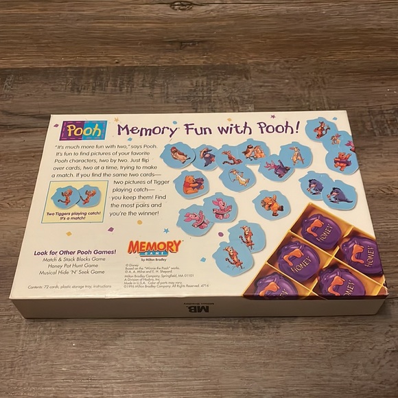 🎉 Host pick! Vintage Winnie the Pooh Memory Game – Classic Children’s Fun - Picture 4 of 4